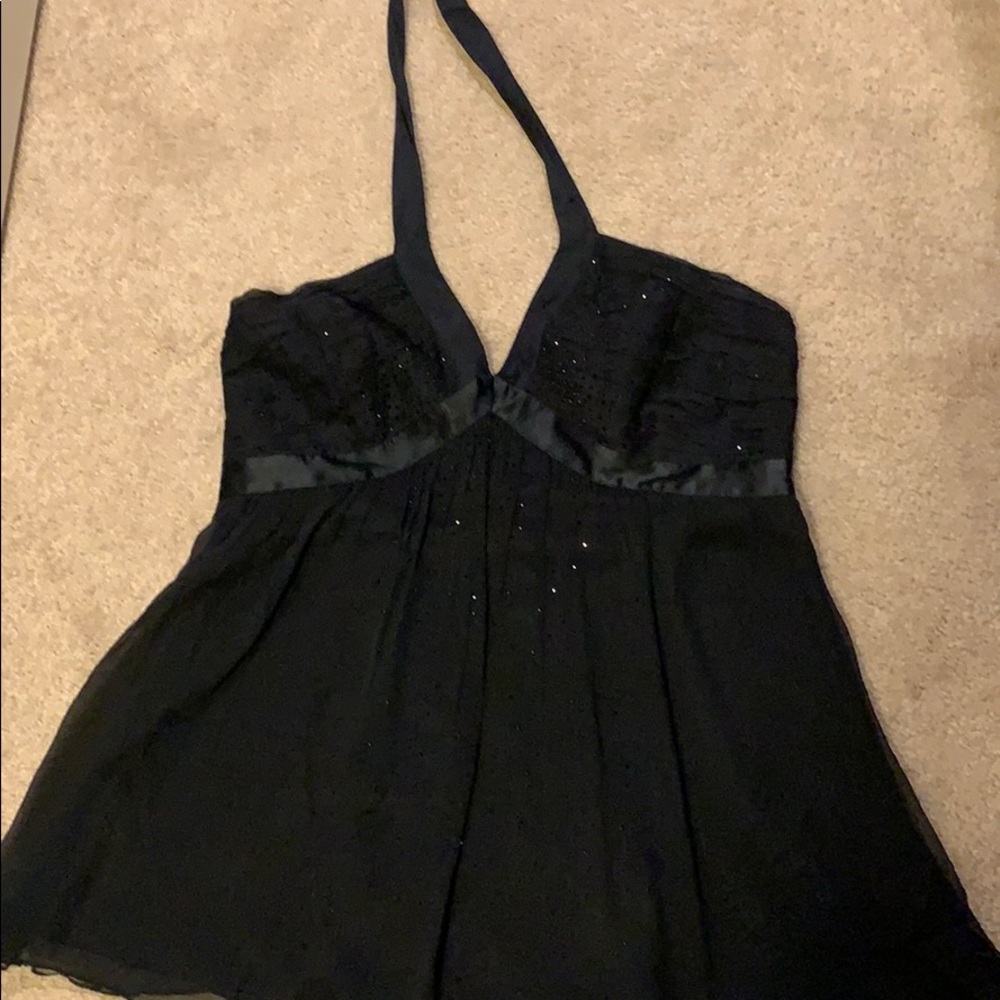 Black halter top